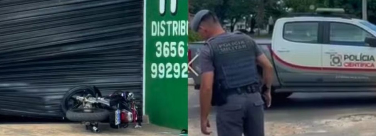 Motociclista é baleado por adolescente e fica em estado grave 