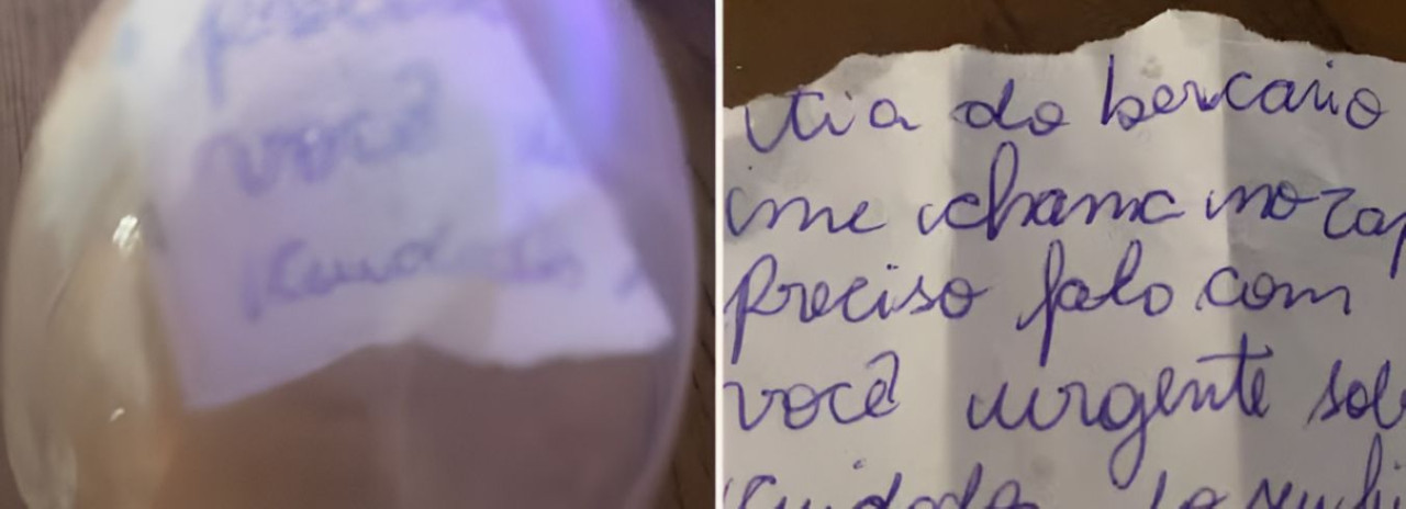 Bilhete em mamadeira alerta mãe sobre suspeita de maus-tratos em creche