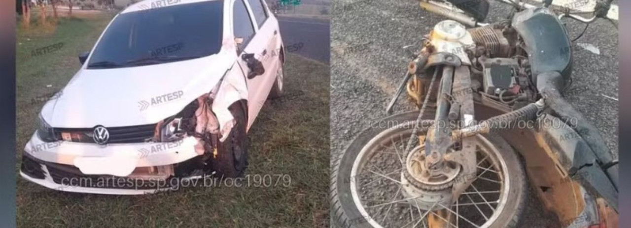 Motorista dorme ao volante, invade pista contrária e mata motociclista em rodovia 