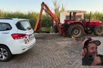Borracheiro morre após ser atingido por trator durante reparo de pneu