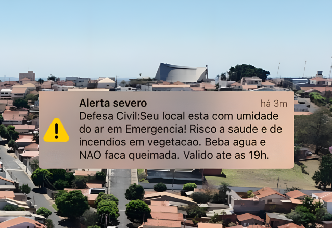 Alerta da Defesa Civil: Auriflama em risco por baixa umidade e calor intenso