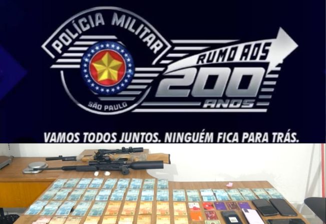 Homem é preso por tráfico de drogas após tentativa de fuga e apreensão de dinheiro e celulares em General Salgado