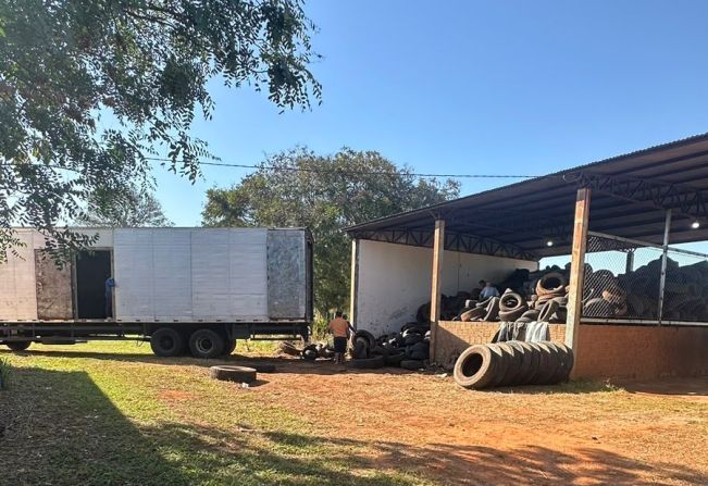 Prefeitura de Auriflama resolve desafio do descarte de pneus com apoio da Reciclanip